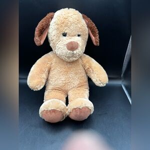 BAB Build A Bear Light Brown Dog Puppy Plush Stuffed Animal 14" Tall 2015